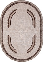 Ковер Armina 04048 dark brown овал