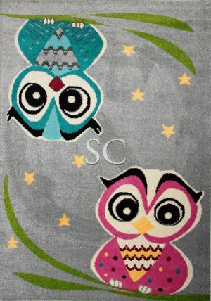 Ковер funky Top Owl серый