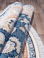 Ковер Иранский Farsi 1500 G136 dark blue круг