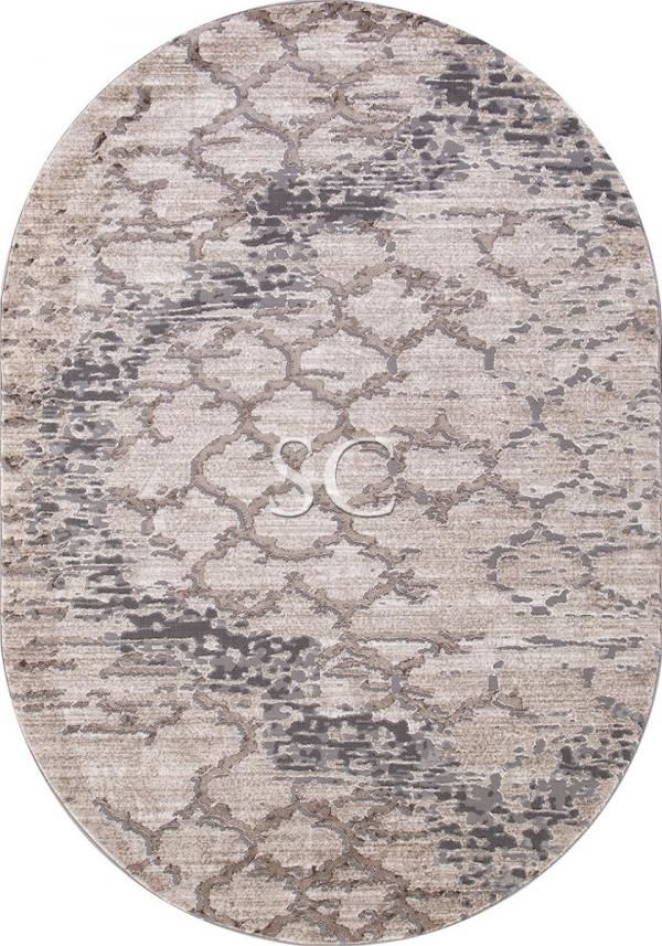 Ковер Armina 03806 grey/brown овал - картинка 1
